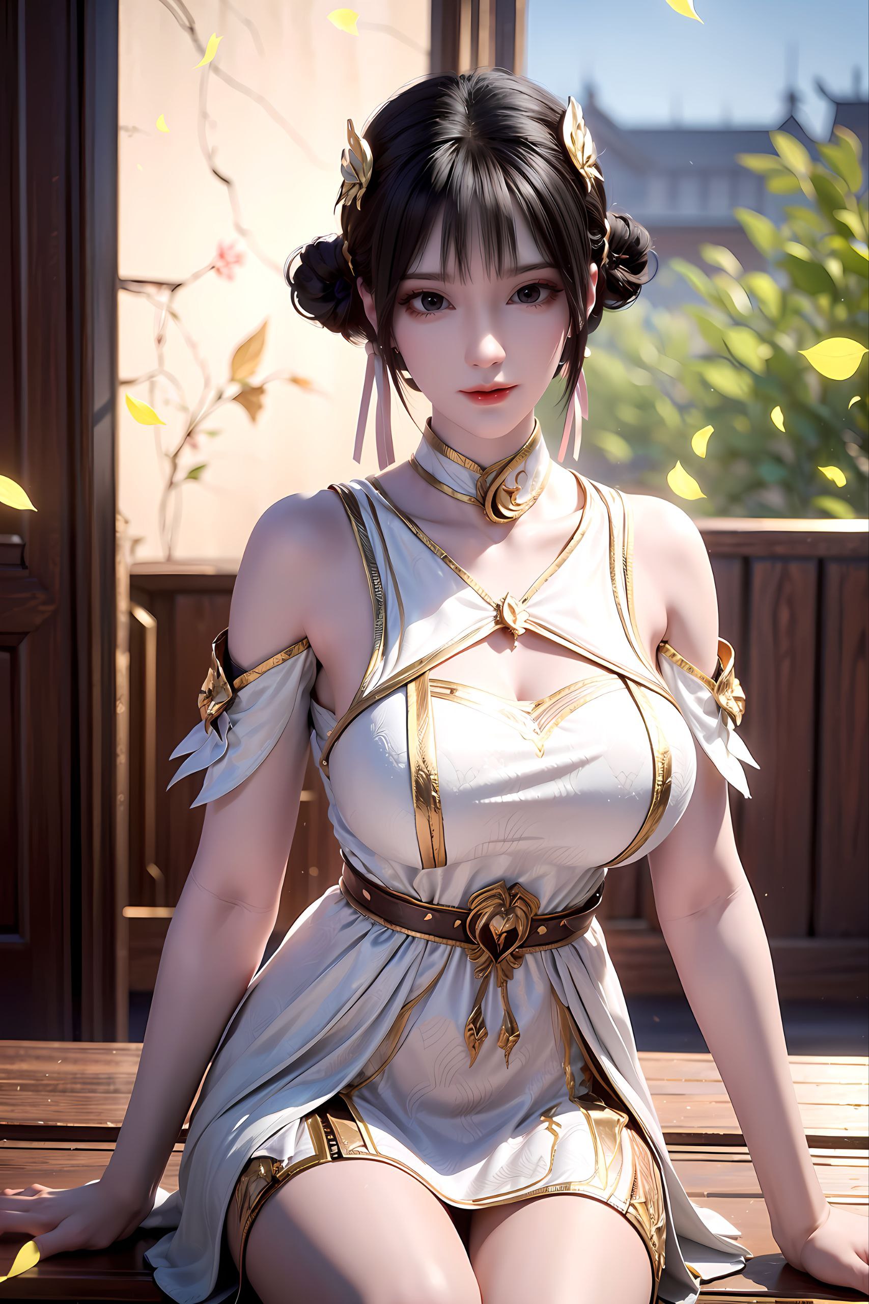 然而